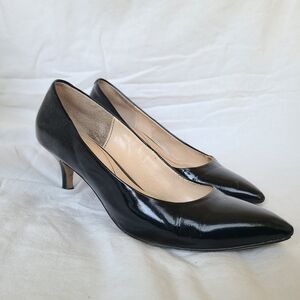 Isola Black Patent Leather Heels